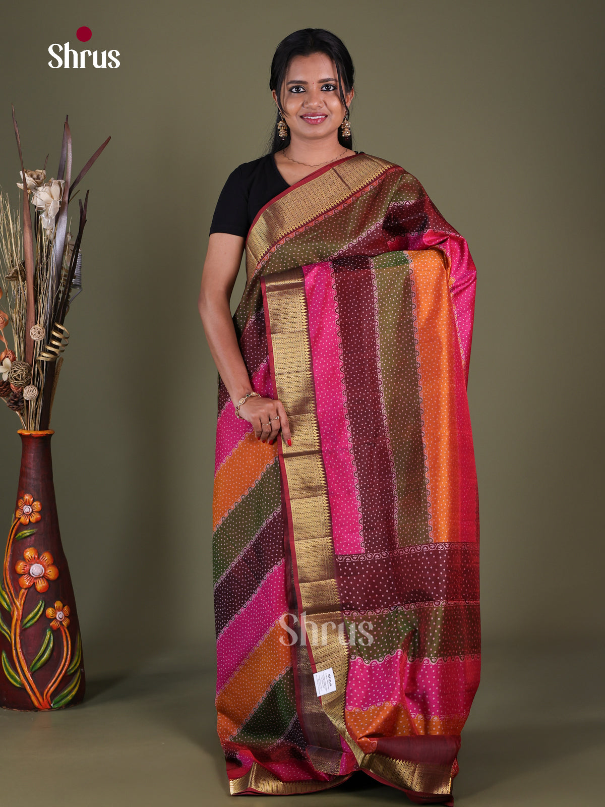 Semi Patola Saree - EGS21031 - Shop on Shrus.com