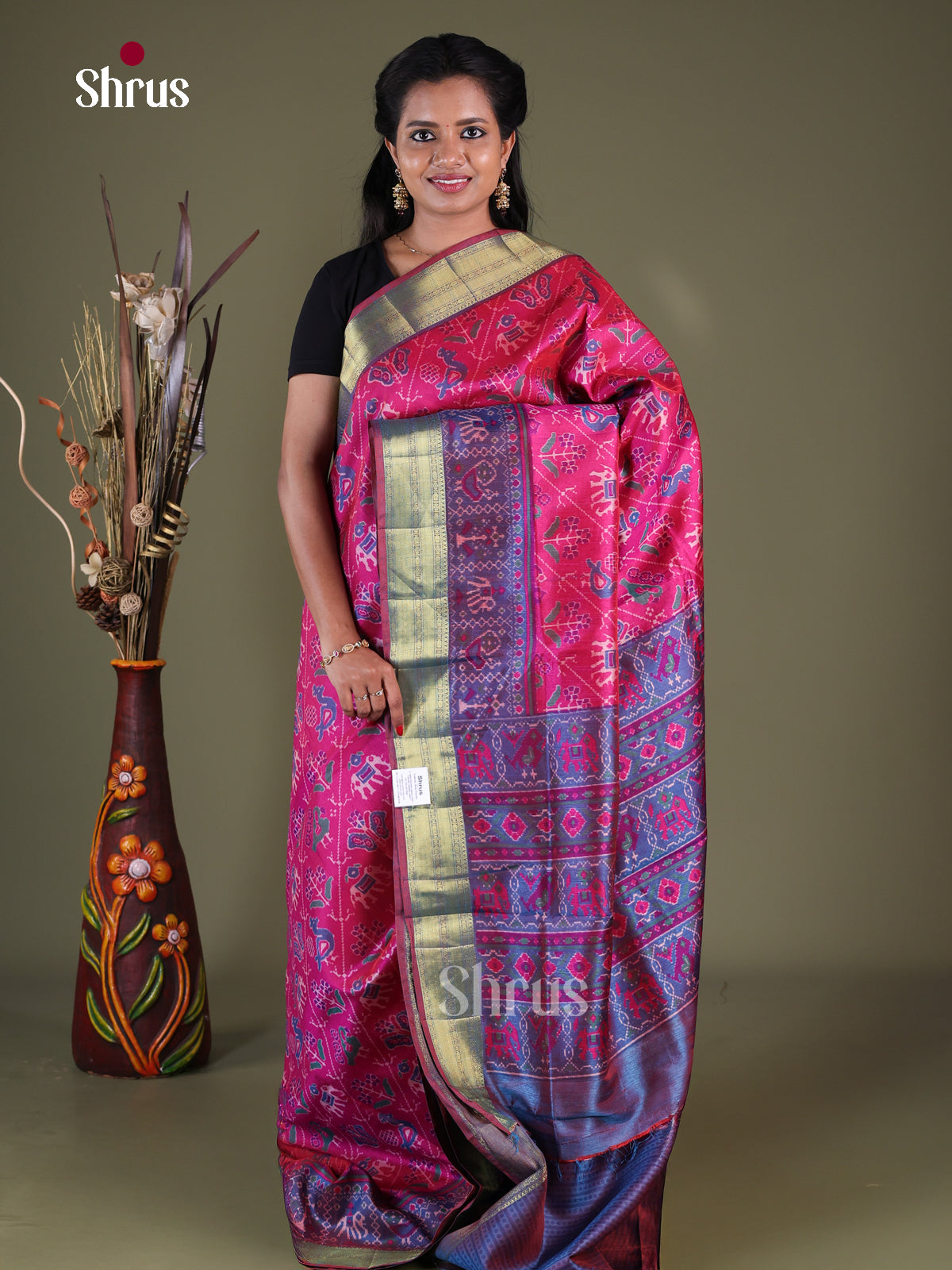Semi Patola Saree - EGS21041 - Shop on Shrus.com