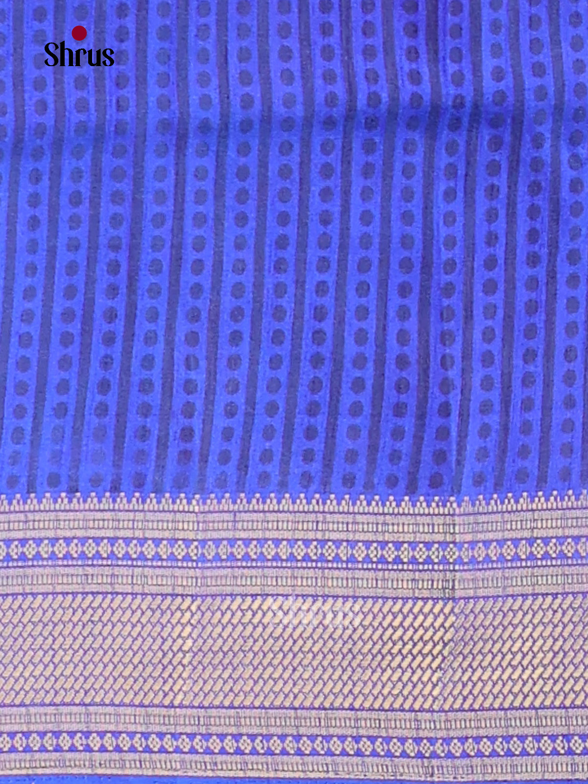 Purple & Blue - Semi Patola Saree