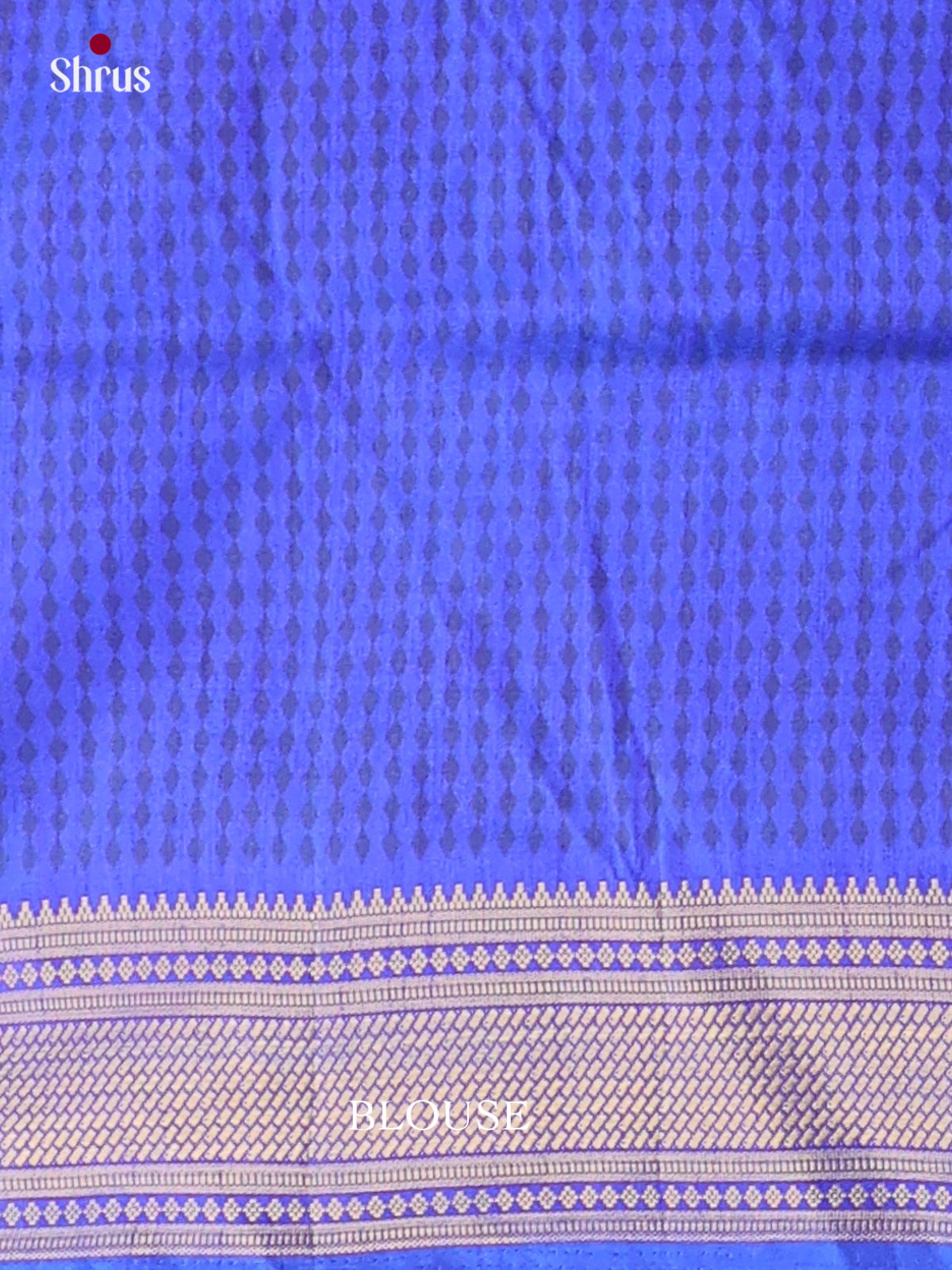 Purple & Blue- Semi Patola Saree