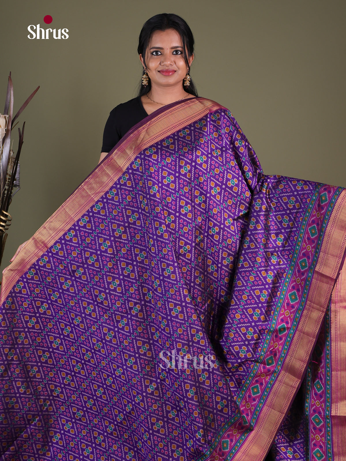 Semi Patola Saree - EGS21096 - Shop on Shrus.com