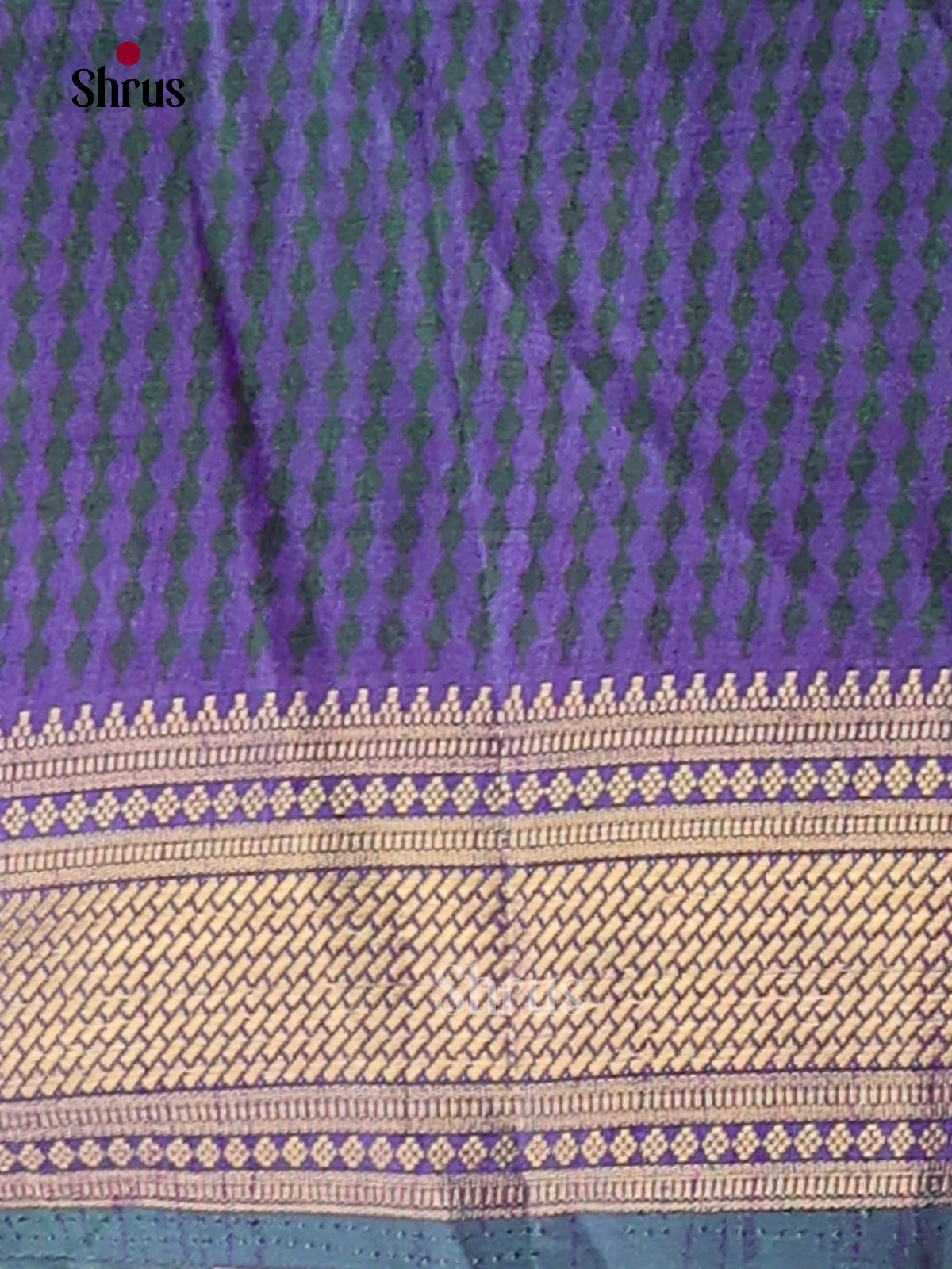 Blue & Purple- Semi Patola Saree