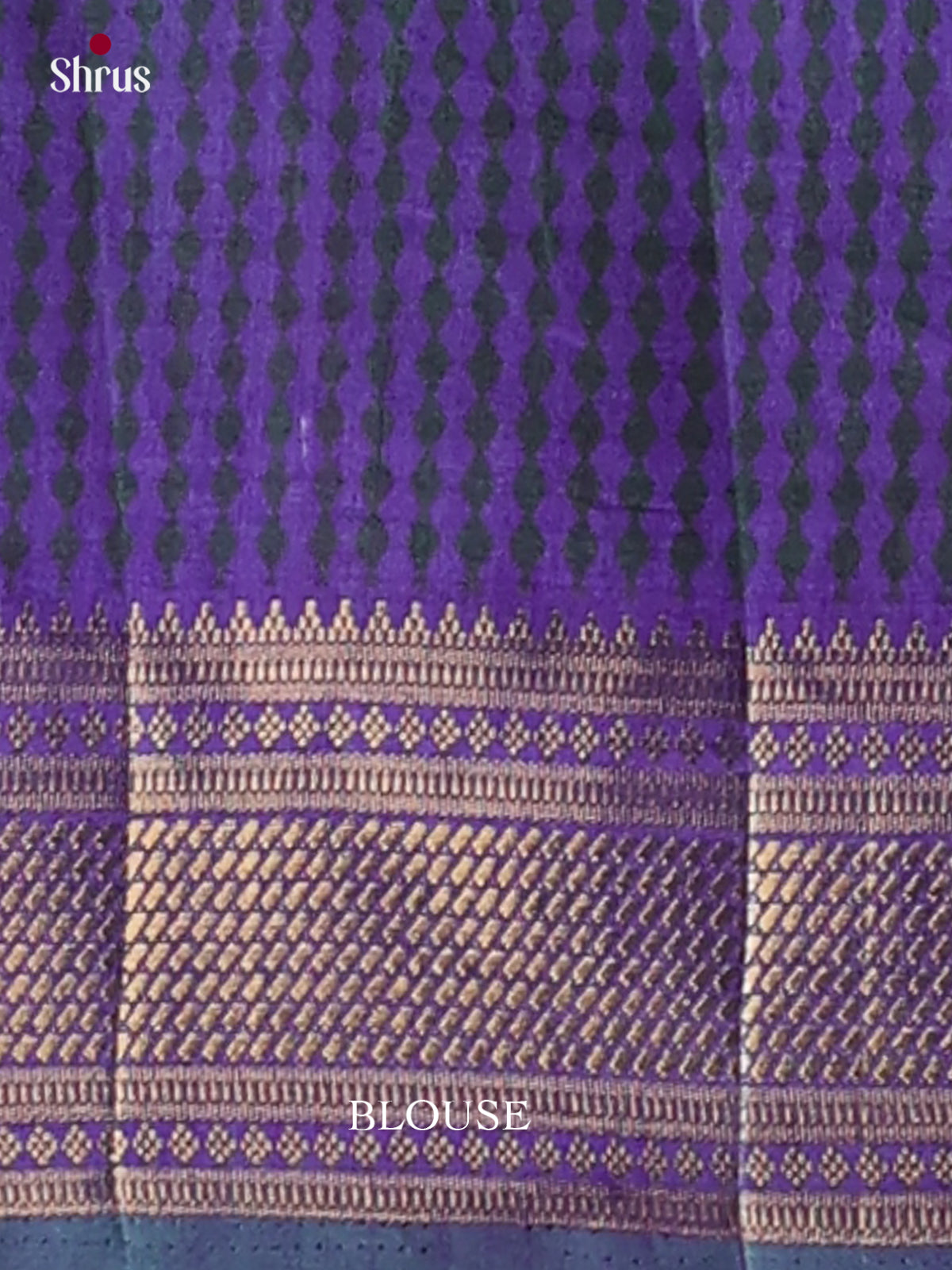 Blue & Purple -Semi Patola Saree
