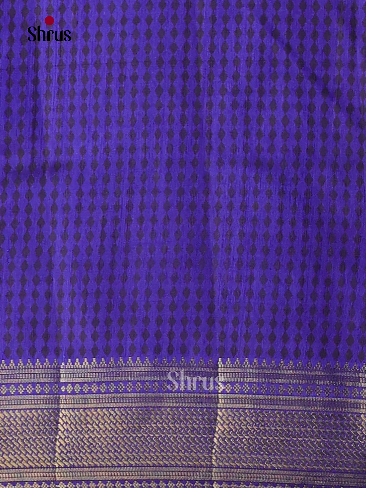 Blue & Purple - Semi Patola Saree