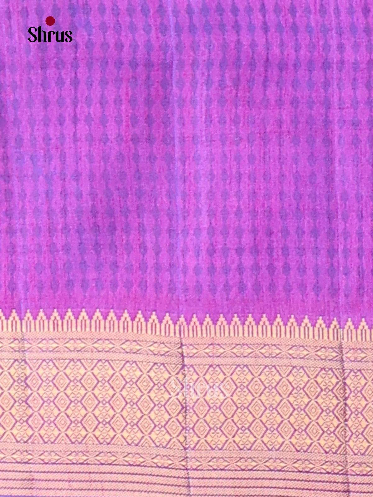 Multicolor & Purple - Semi Patola Saree - Shop on Shrus.com