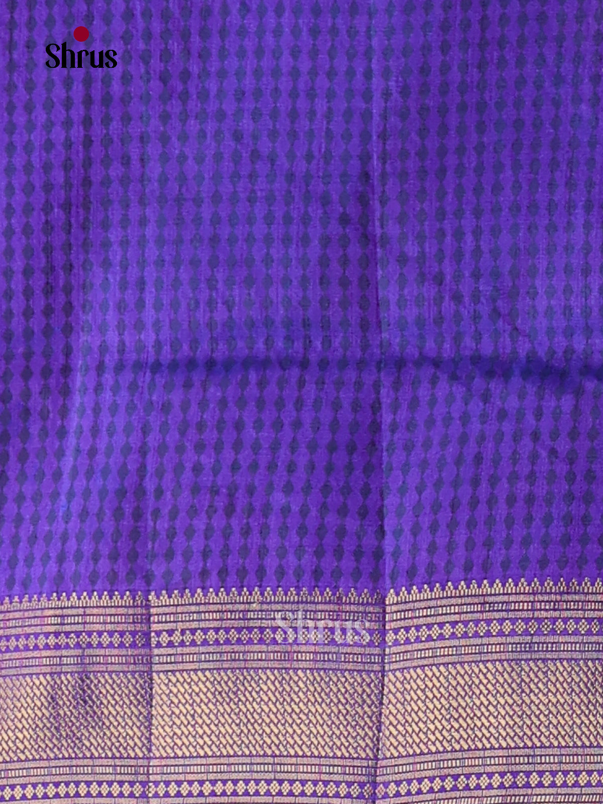 Blue & Purple - Semi Patola Saree