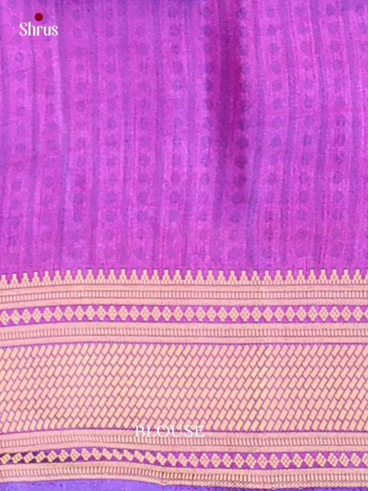 Blue & Purple- Semi Patola Saree