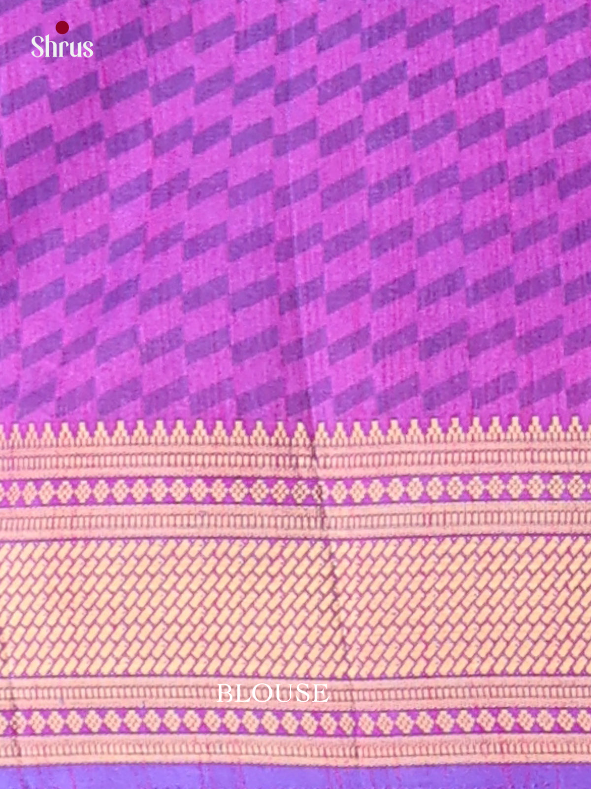 Blue & Purple - Semi Patola Saree