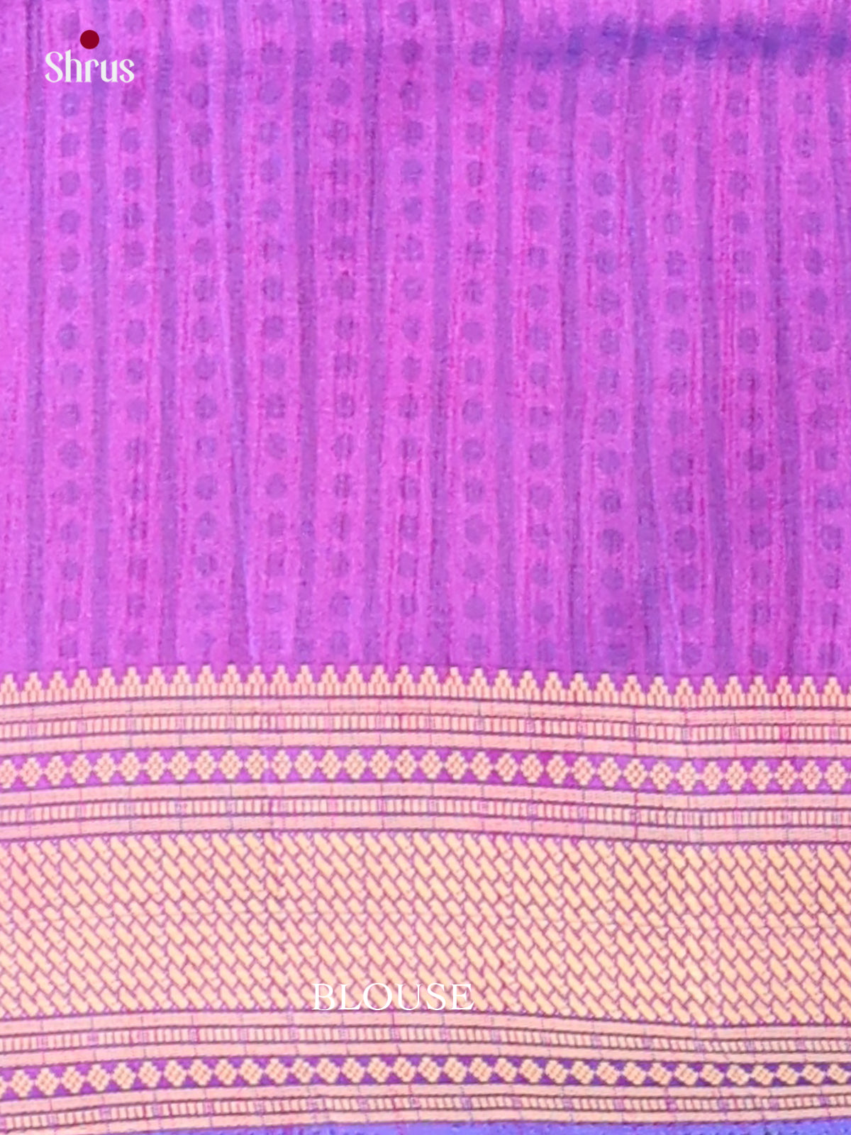 Blue & Purple - Semi Patola Saree