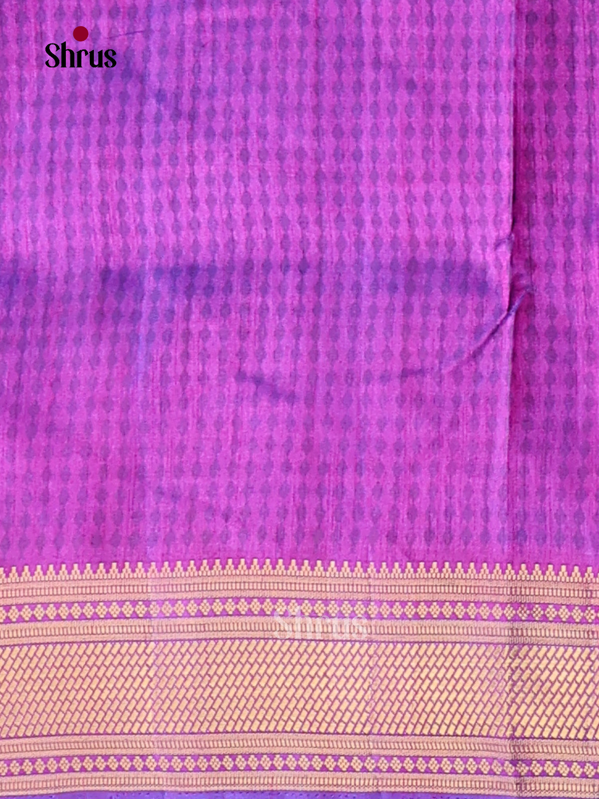 Blue & Purple - Semi Patola Saree