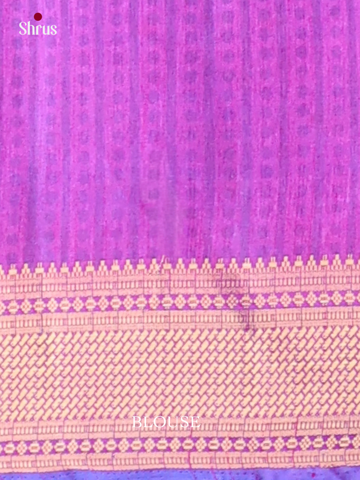 Blue & Purple- Semi Patola Saree