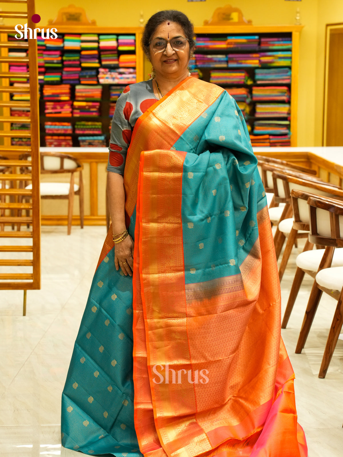 Kanchipuram-halfpure Saree - EH01098
