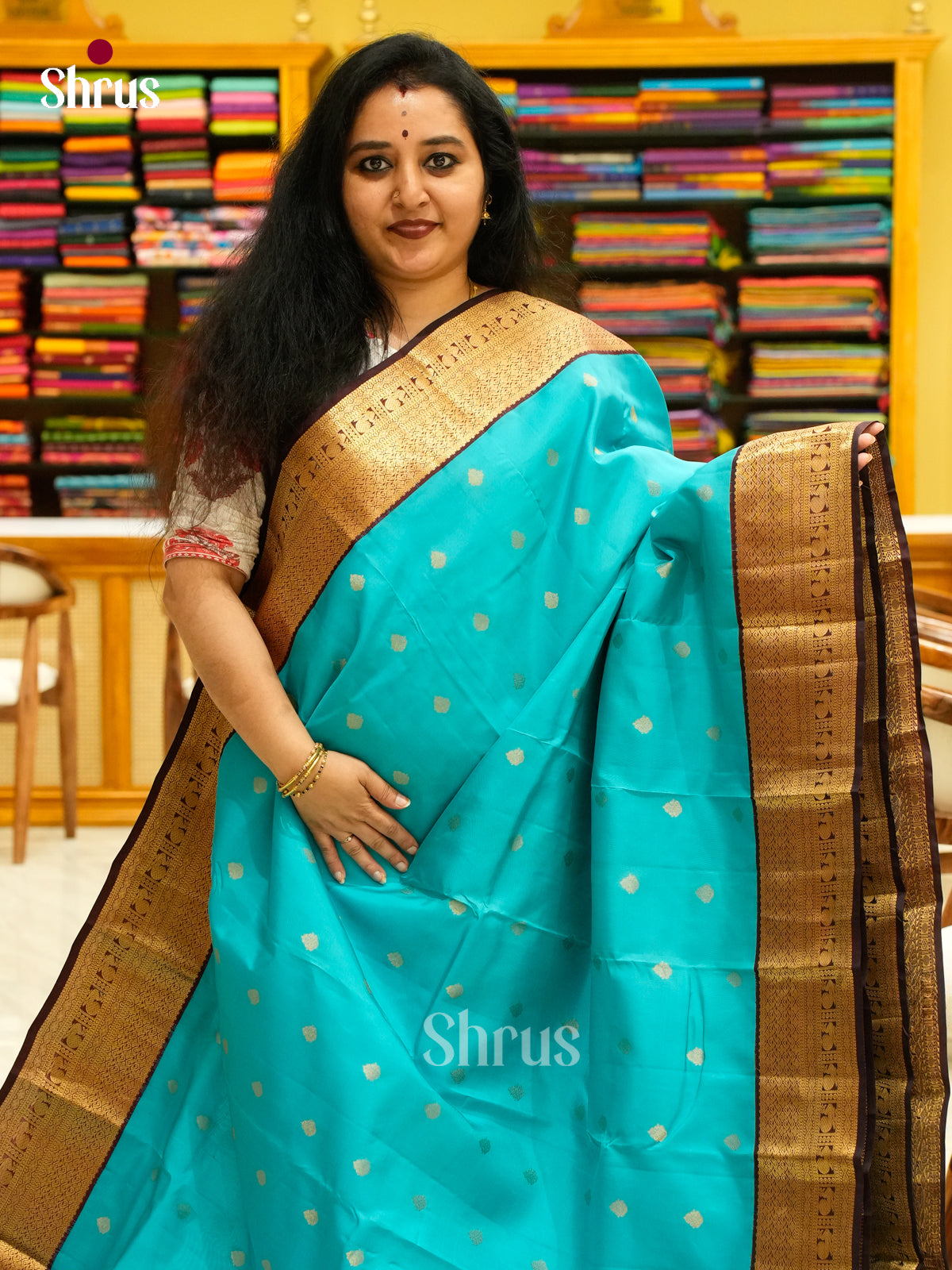 Kanchipuram-halfpure Saree - EH01110