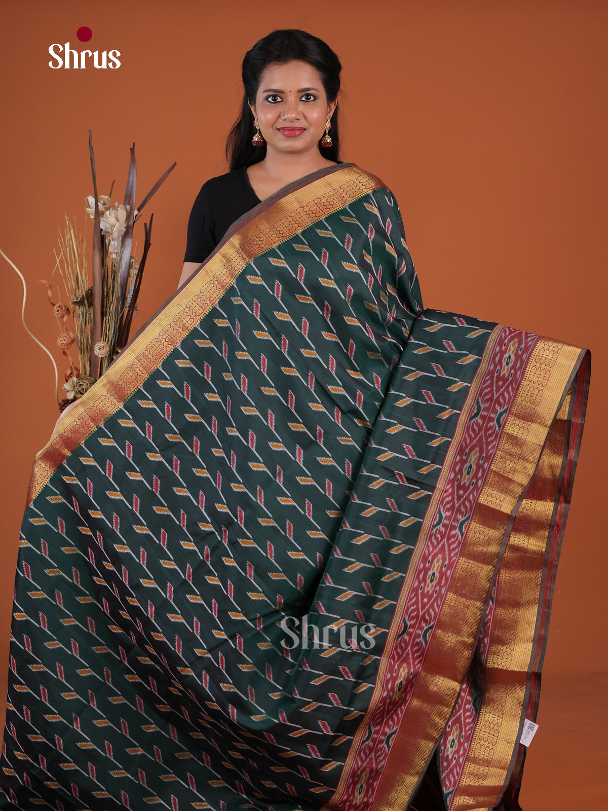 Semi Patola Saree - EH04044 - Shop on Shrus.com