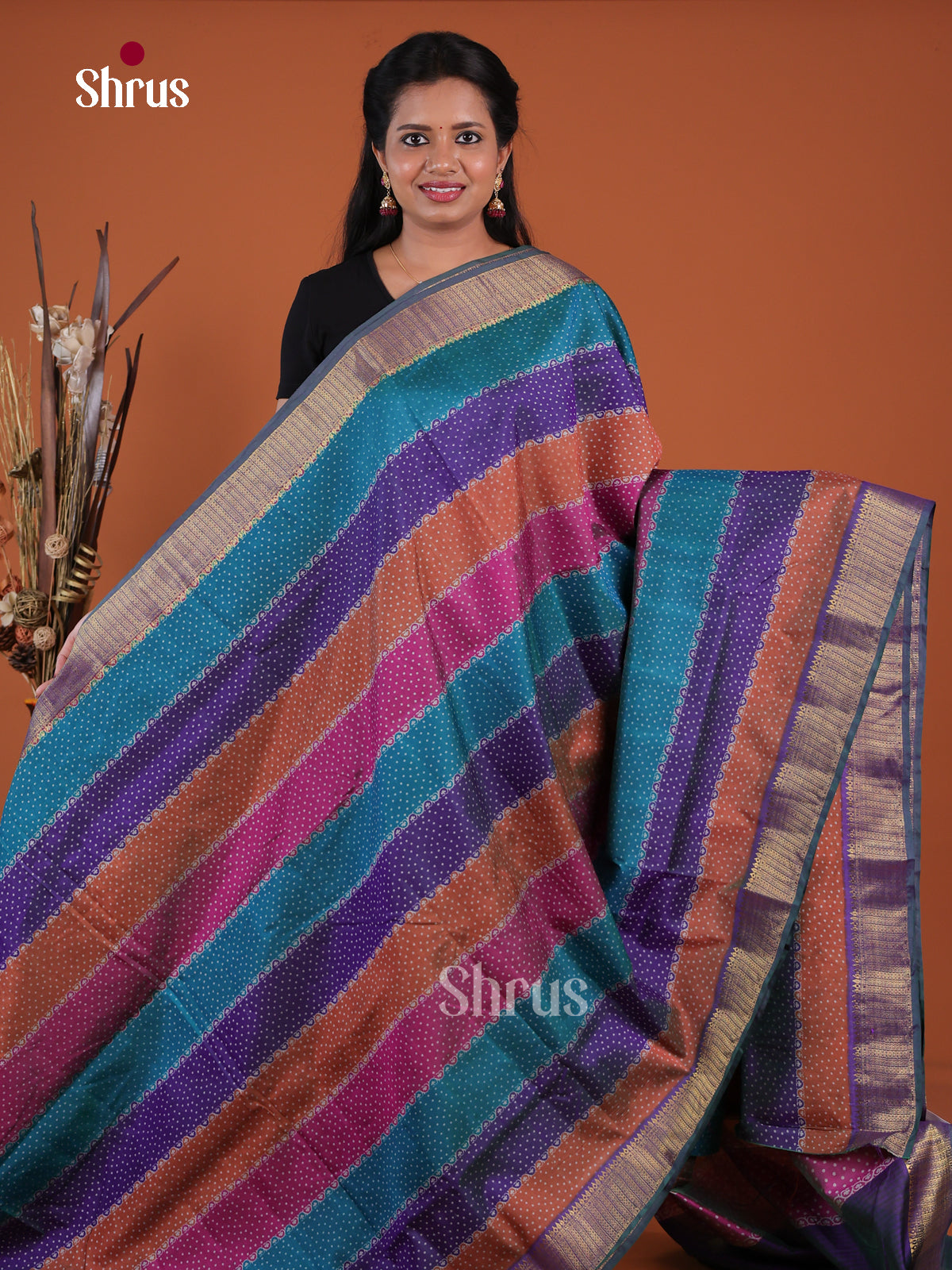 Semi Patola Saree - EH04060 - Shop on Shrus.com