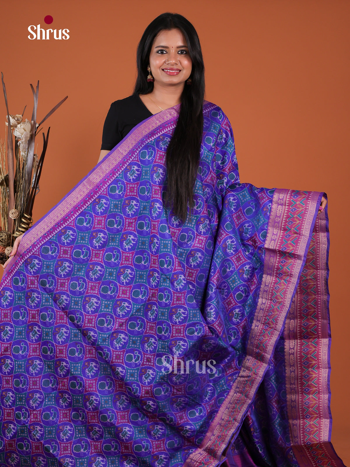 Semi Patola Saree - EH04084