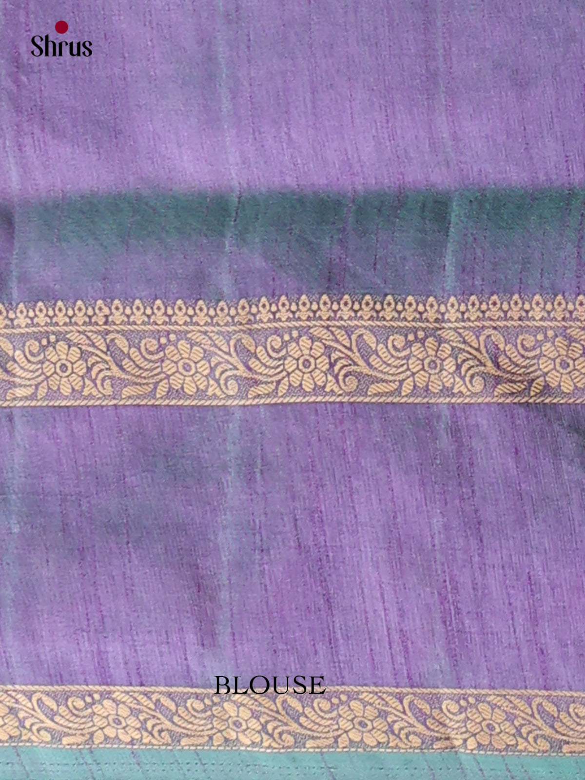 Green & Purple - Semi Patola Saree