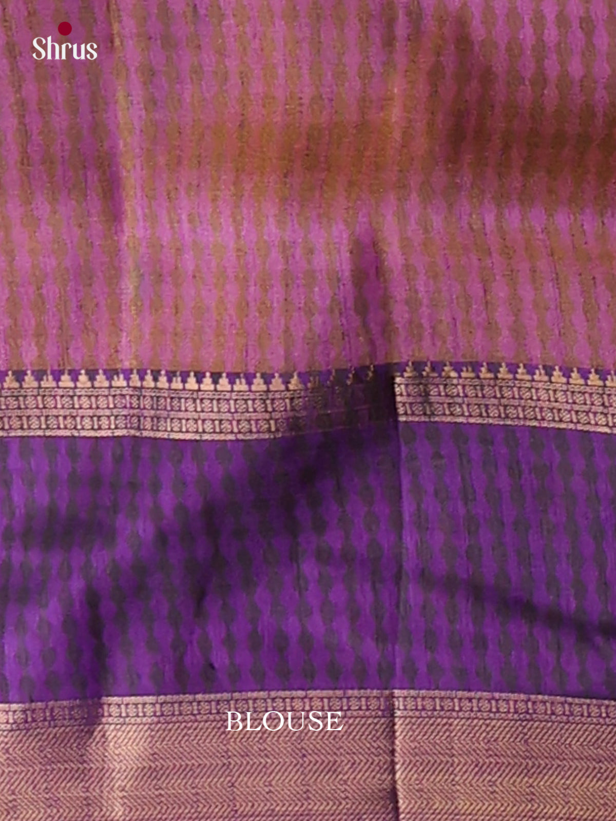 Blue & Purple - Semi Patola Saree