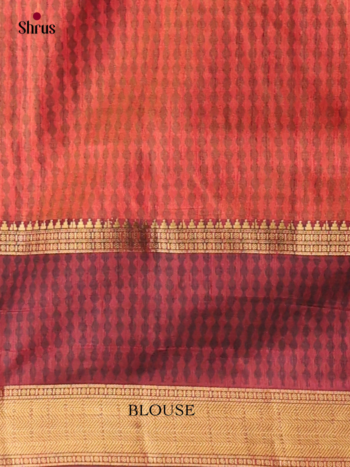 Green & Maroon - Semi Patola Saree