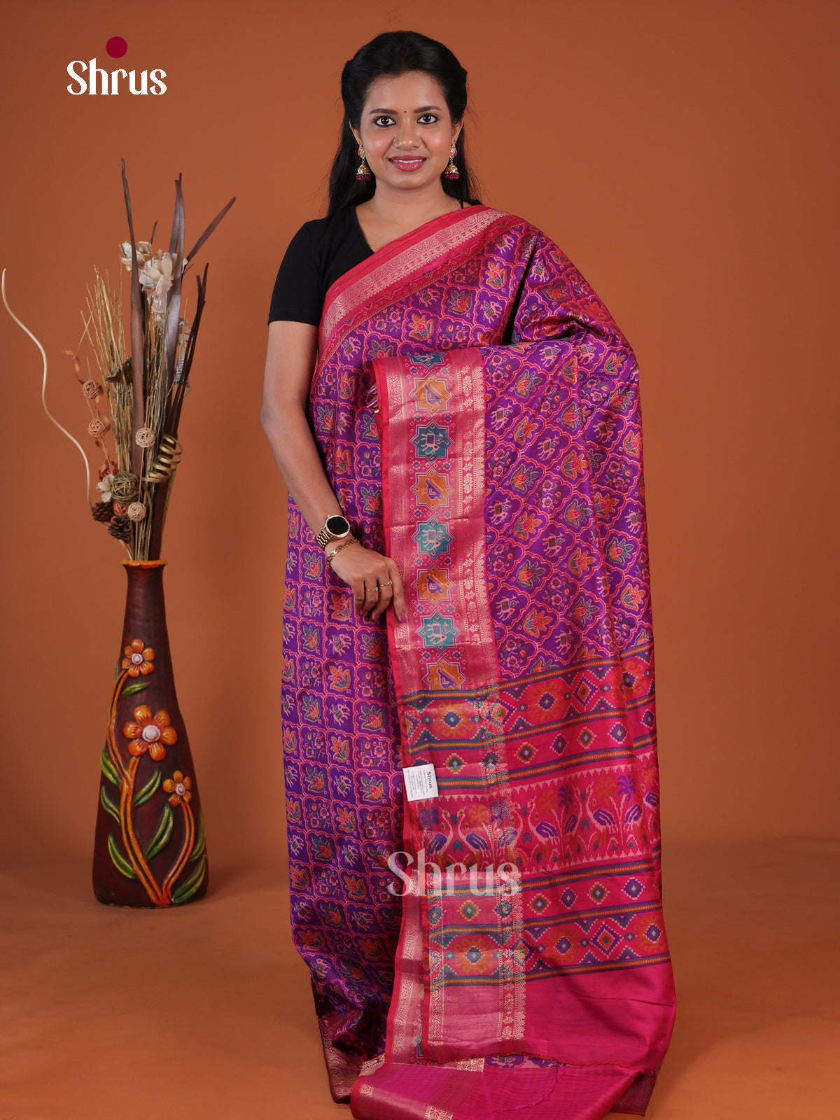 Semi Patola Saree - EH04218