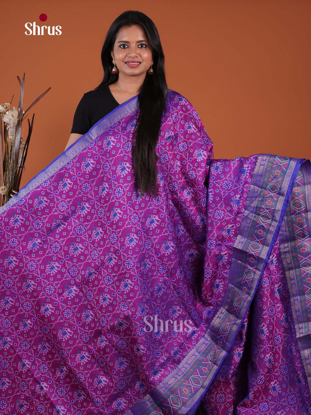 Semi Patola Saree - EH04225