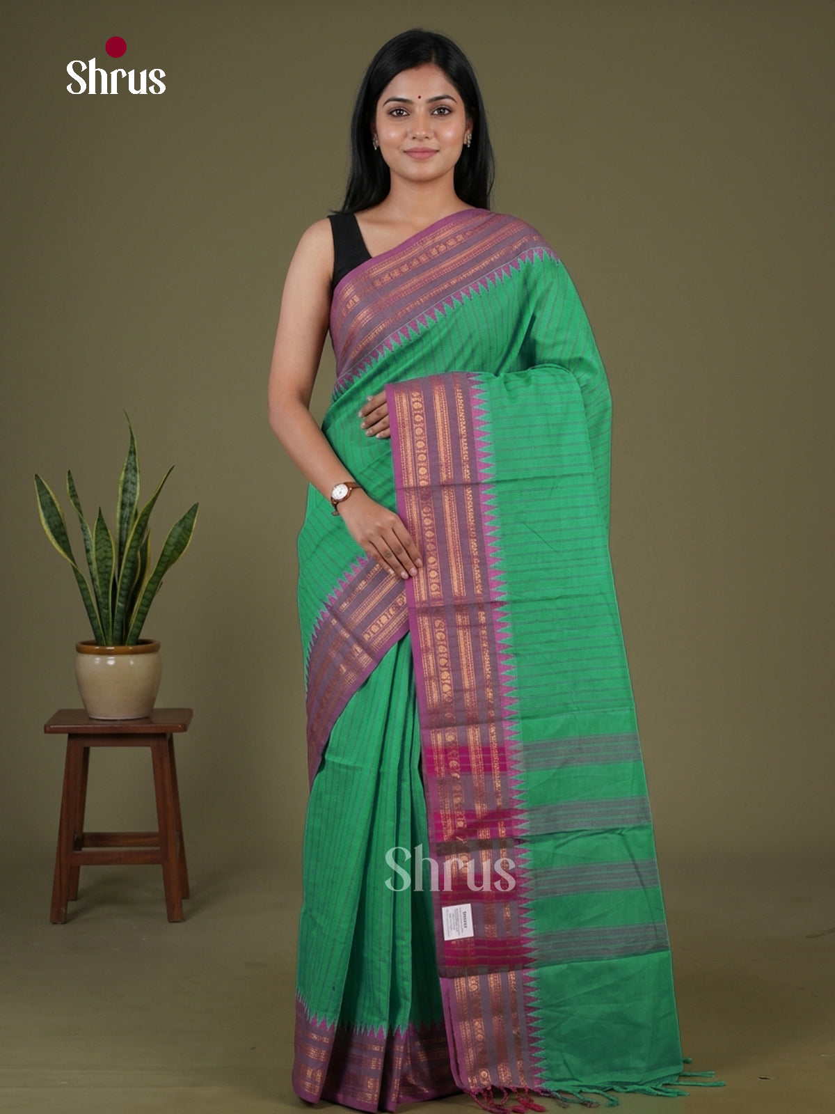 Chettinad Cotton Saree - EH07001 - Shop on Shrus.com