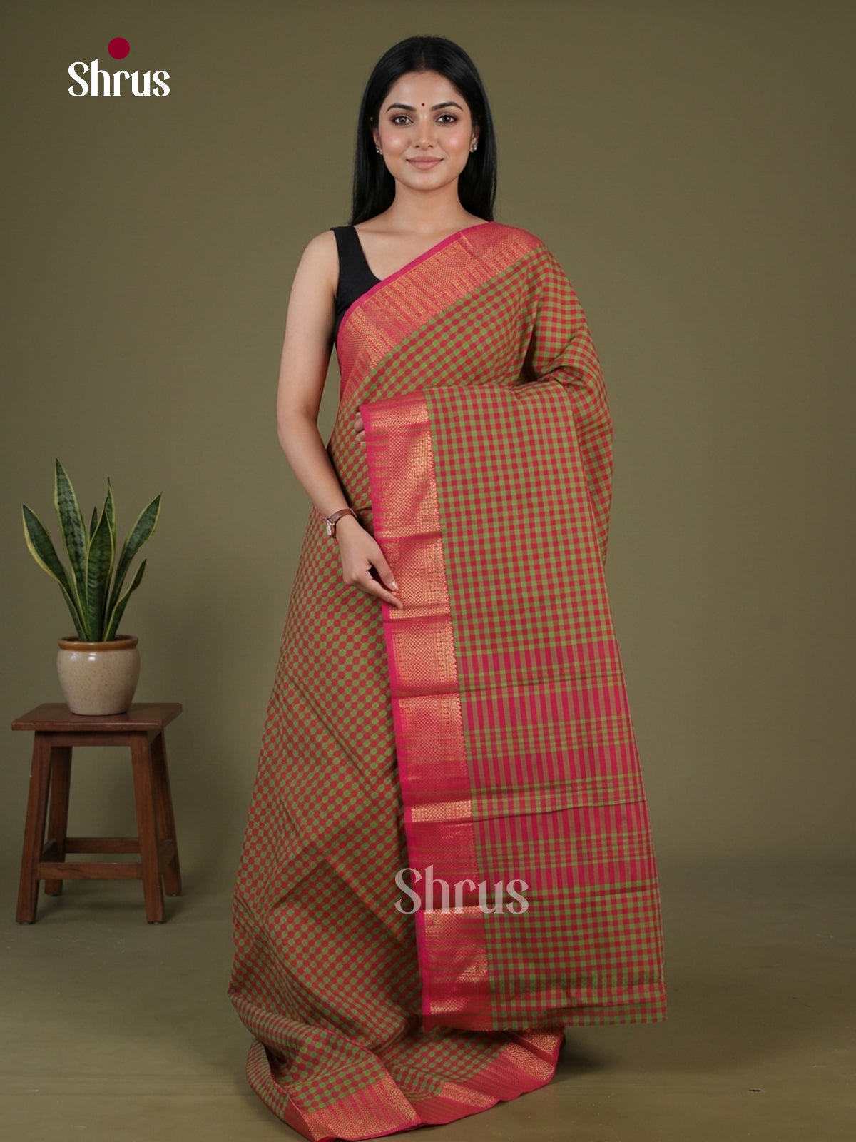 Chettinad Cotton Saree - EH07002 - Shop on Shrus.com