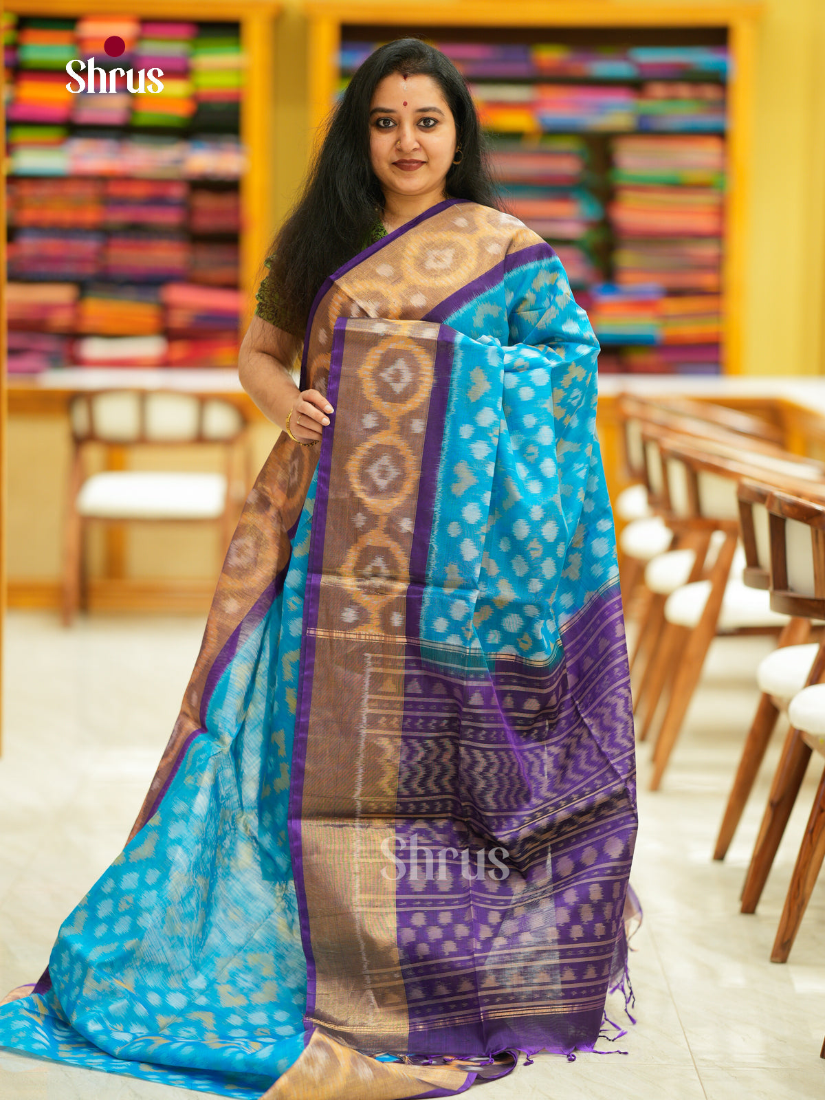 Pochampally sico Saree - EH14058 - Shop on Shrus.com
