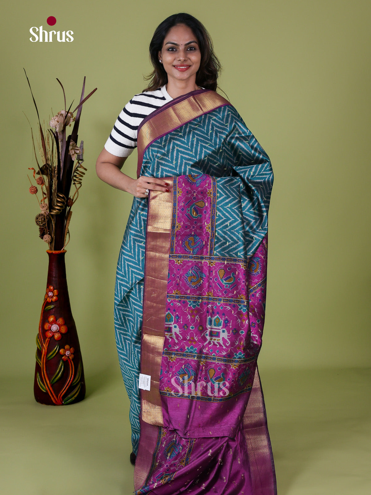Semi Patola Saree - EH18013