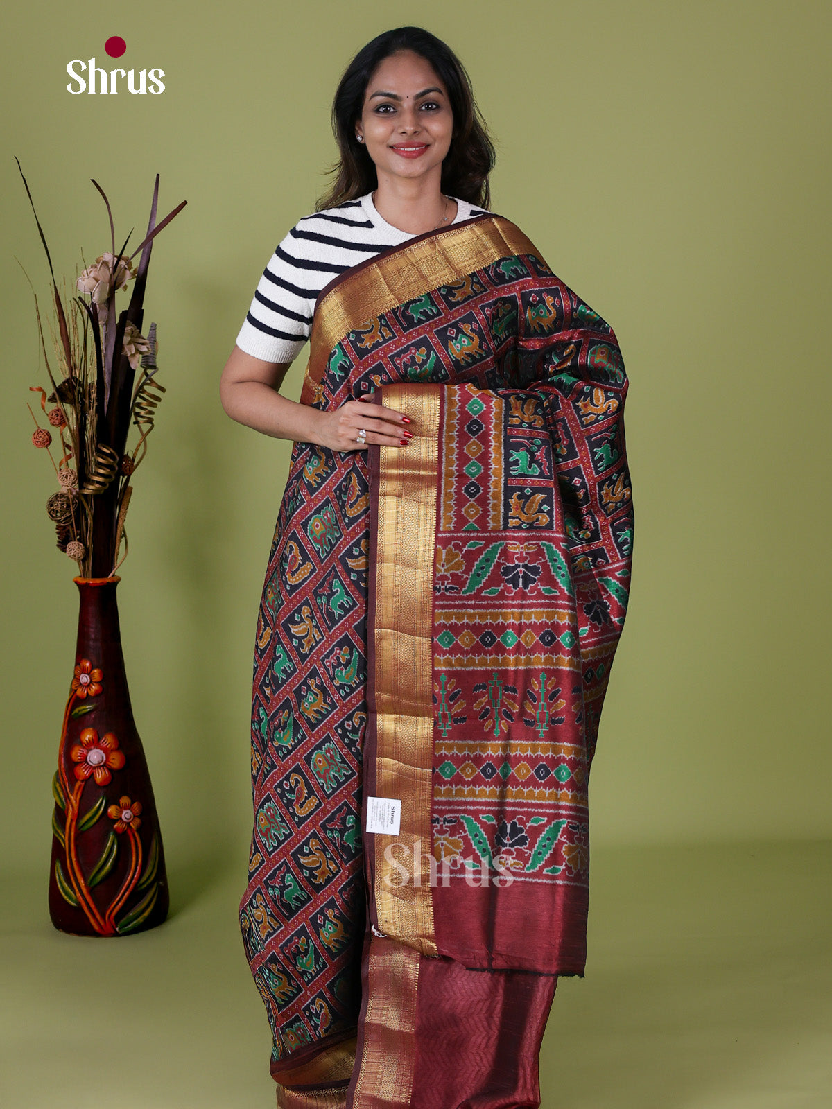 Semi Patola Saree - EH18026