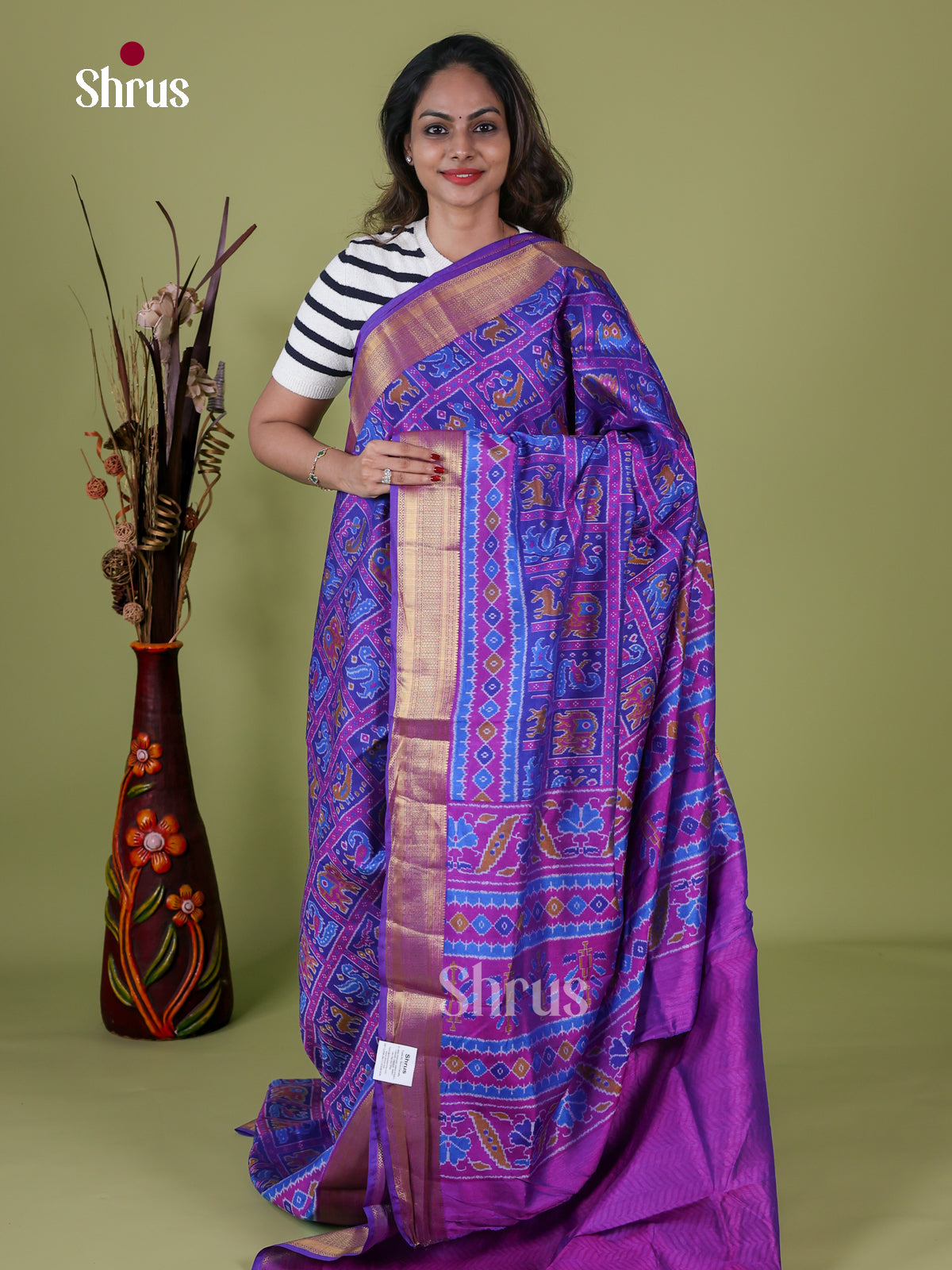 Semi Patola Saree - EH18036