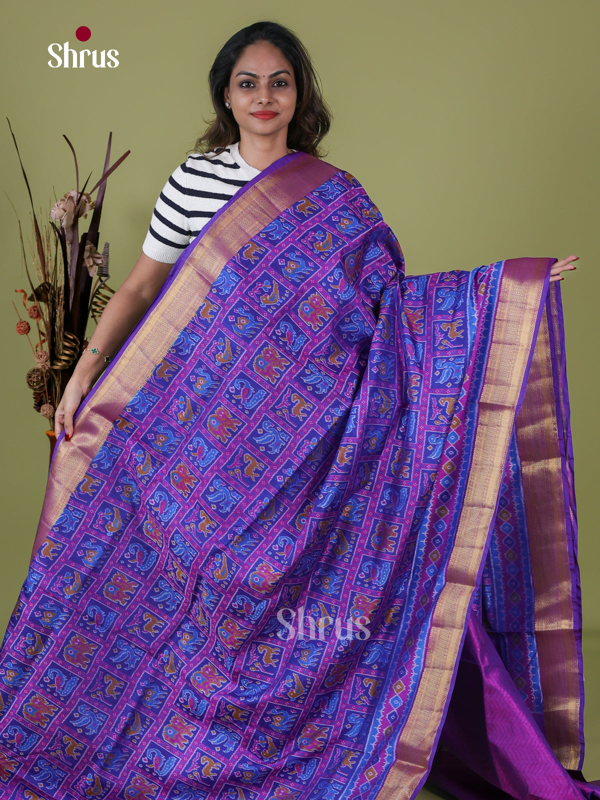 Semi Patola Saree - EH18036