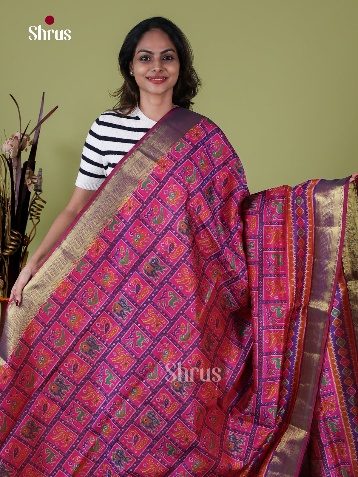Semi Patola Saree - EH18048