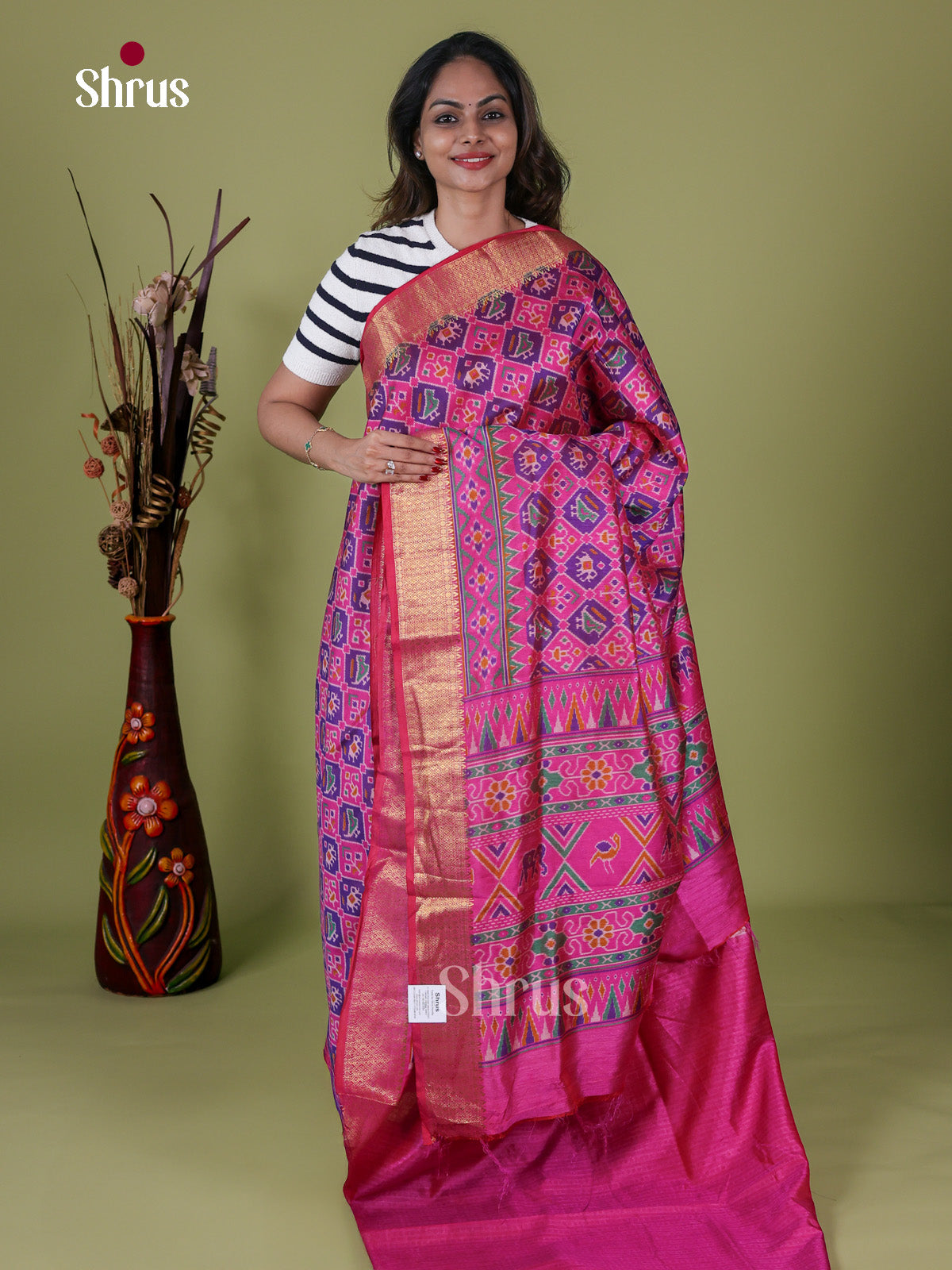 Semi Patola Saree - EH18049