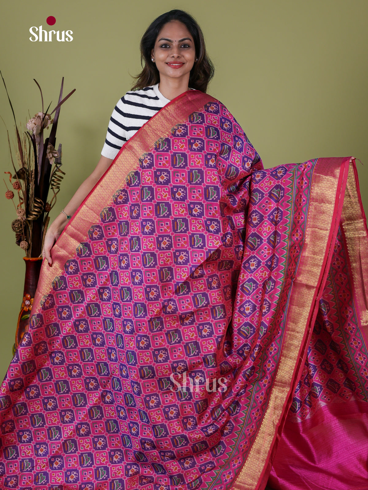 Semi Patola Saree - EH18049