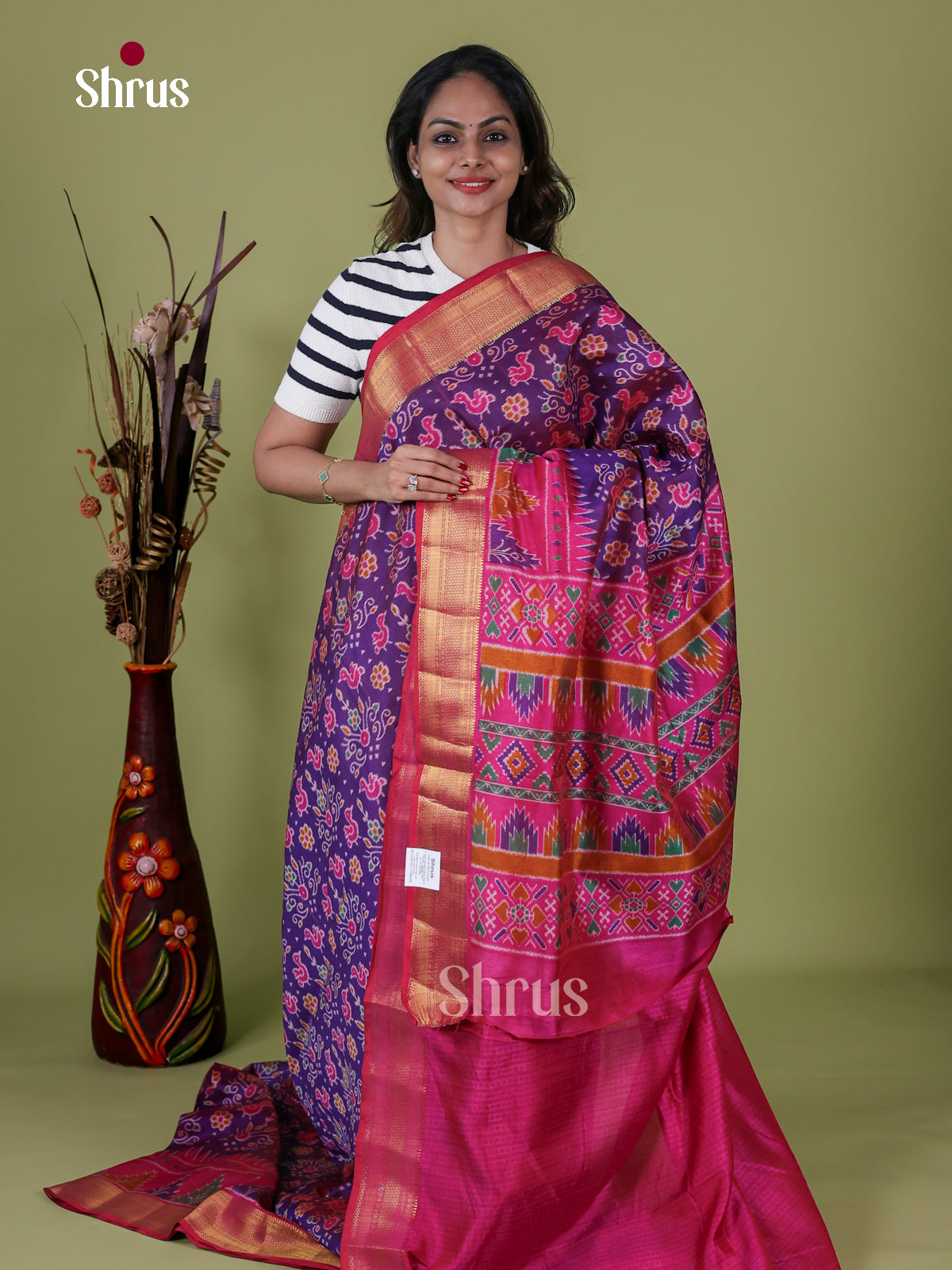 Semi Patola Saree - EH18053