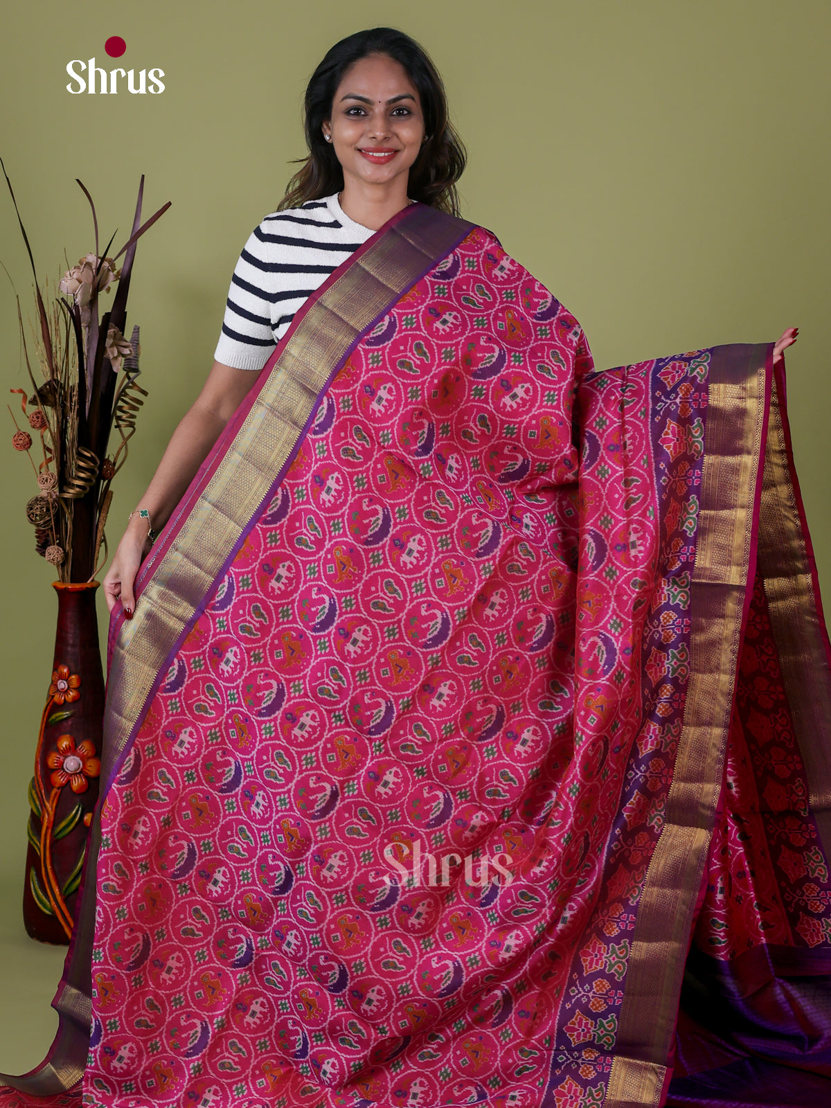 Semi Patola Saree - EH18064