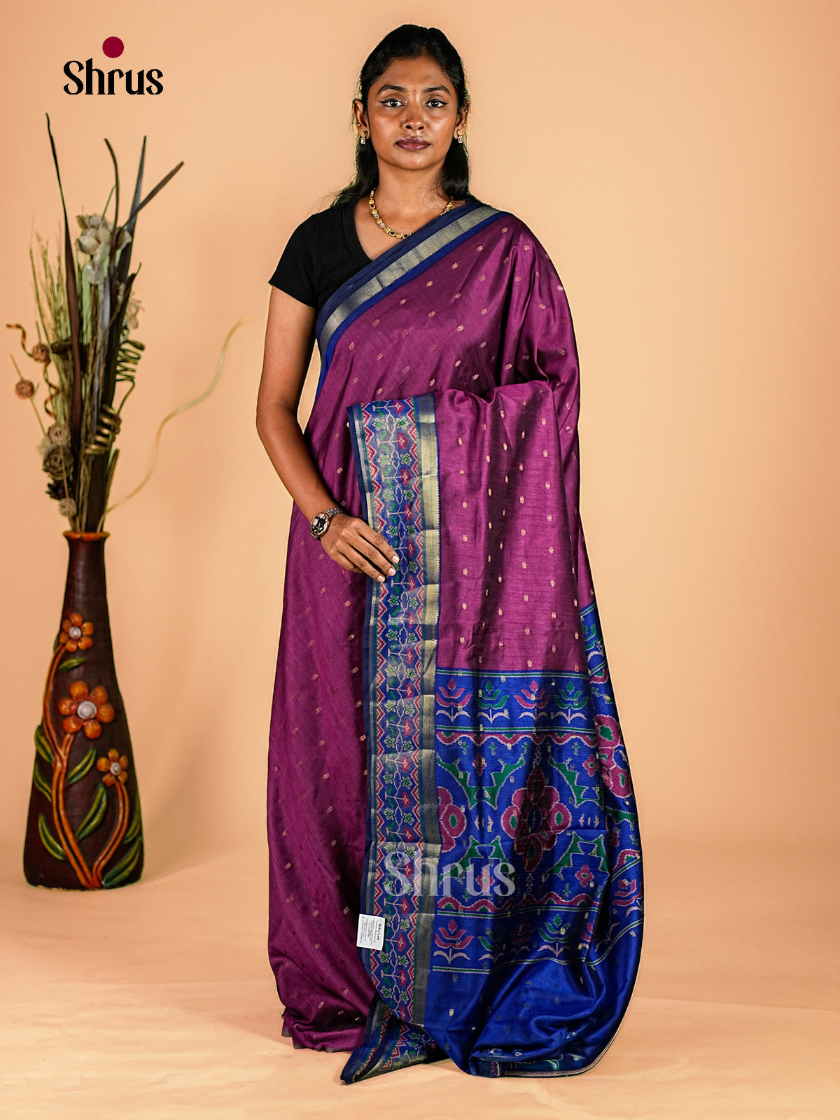 Semi Patola Saree - EH18169 - Shop on Shrus.com