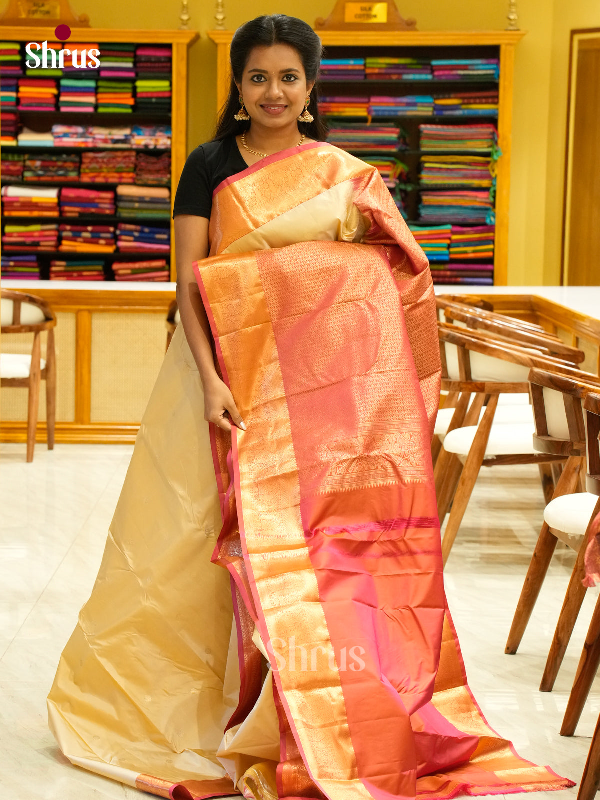 Kanchipuram-halfpure Saree - EH19009