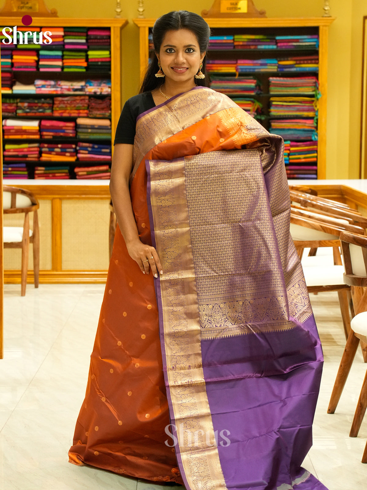 Kanchipuram-halfpure Saree - EH19015