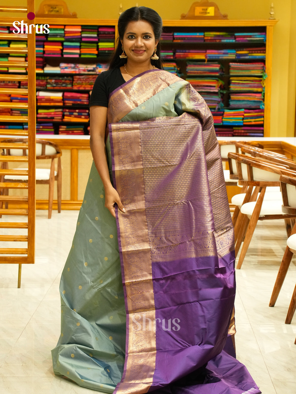 Kanchipuram-halfpure Saree - EH19042
