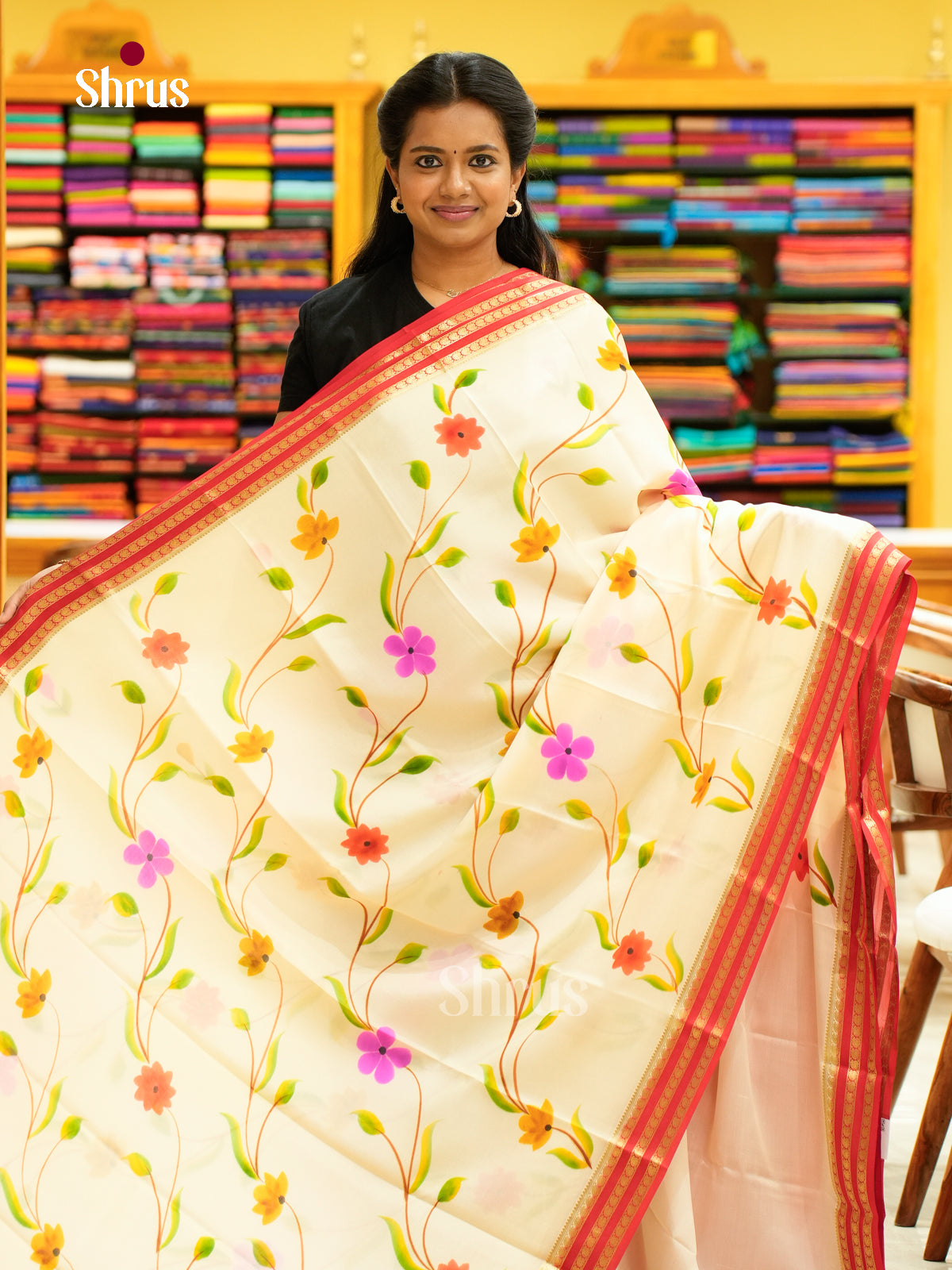 Mysore Silk Printed Saree - EH24157