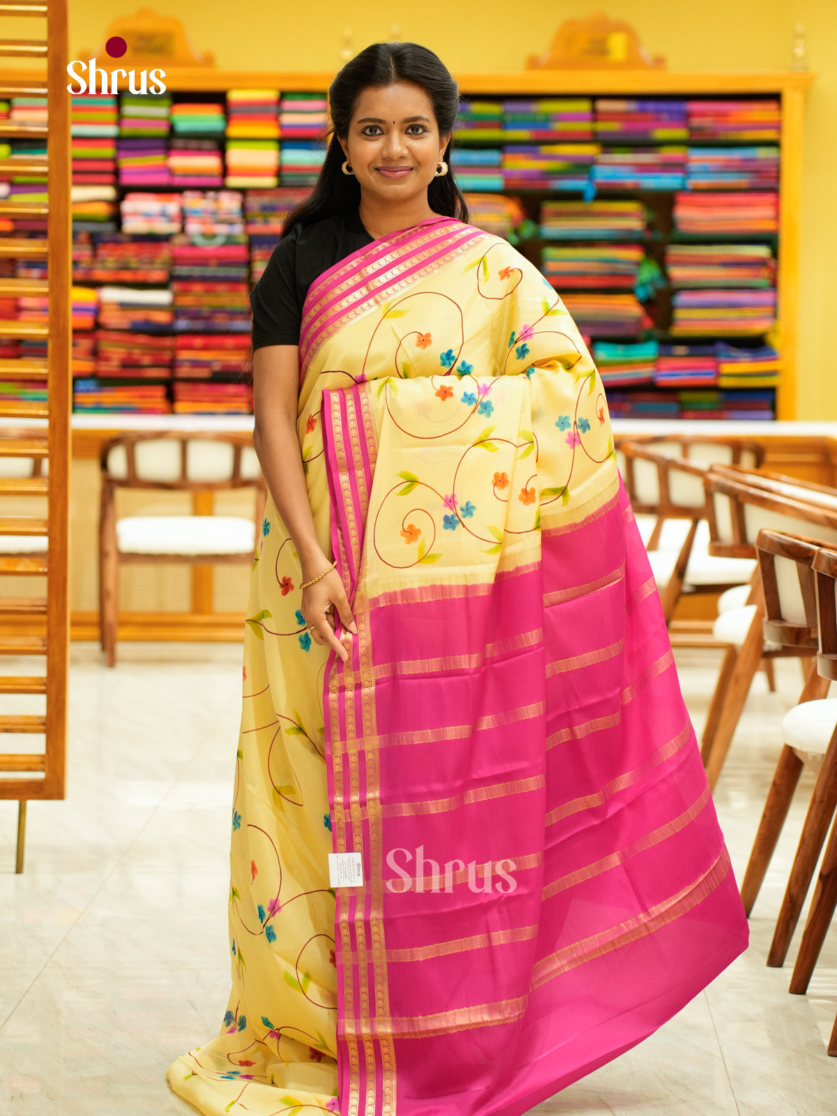 Mysore Silk Printed Saree - EH24158