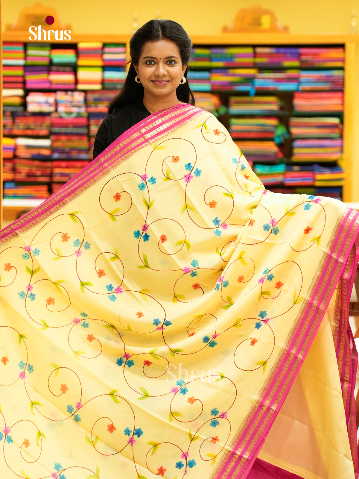 Mysore Silk Printed Saree - EH24158