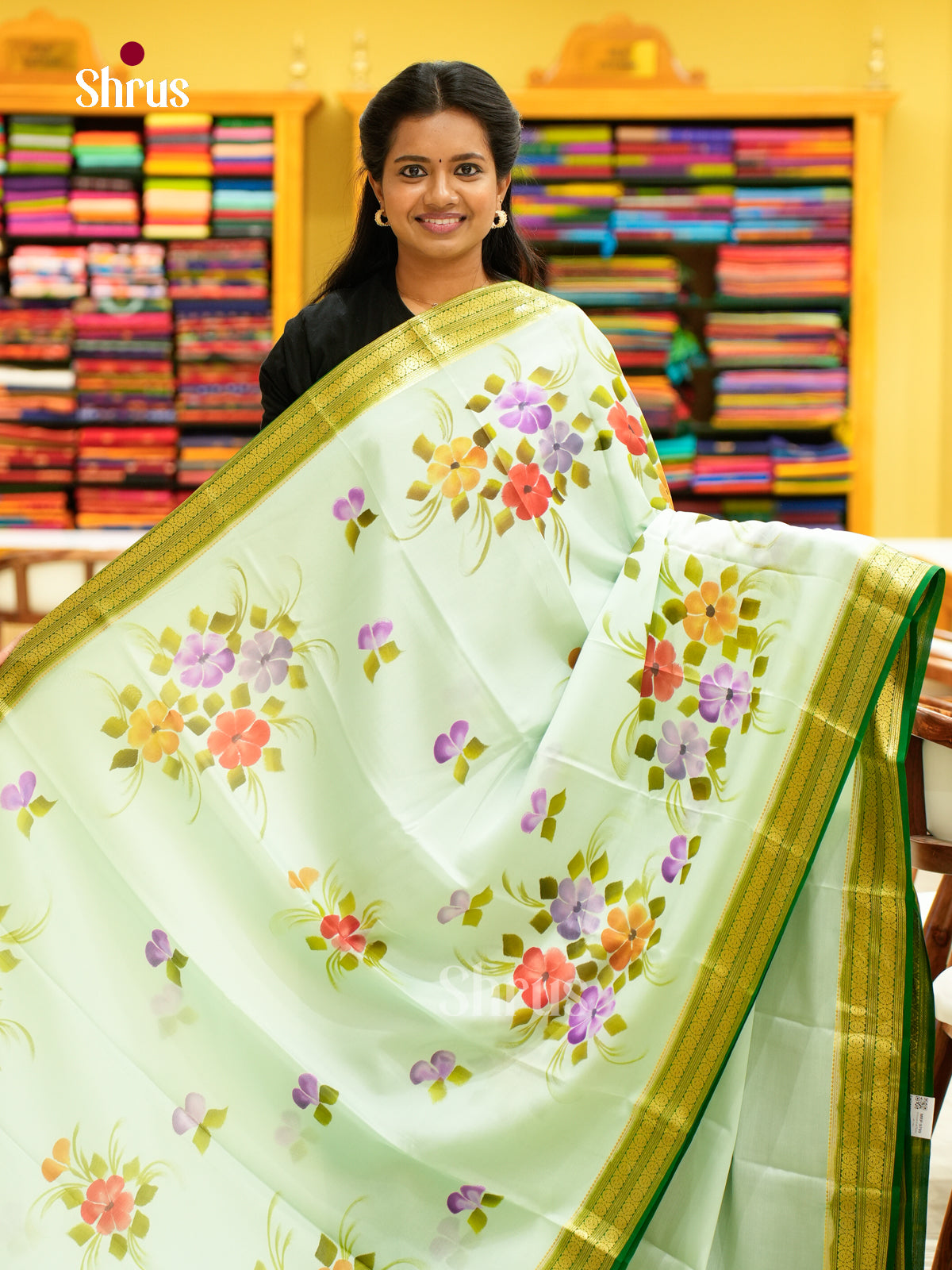 Mysore Silk Printed Saree - EH24163