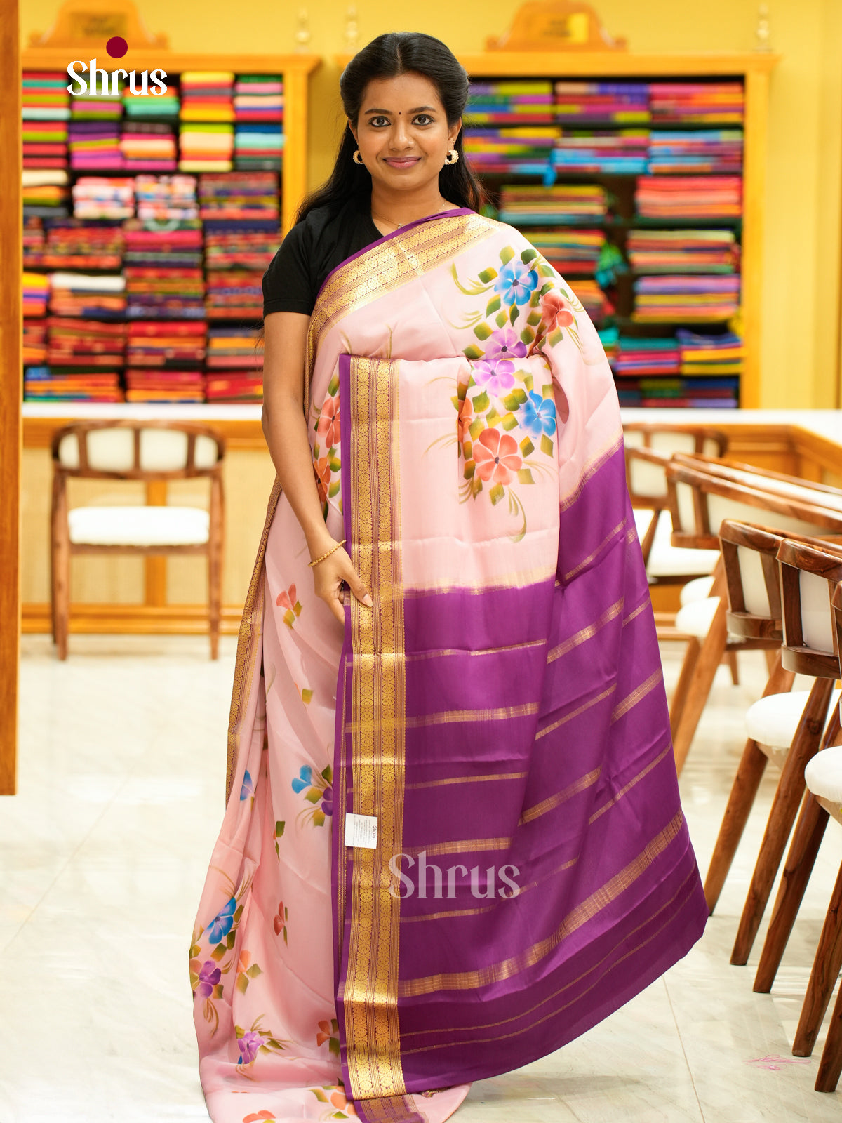 Mysore Silk Printed Saree - EH24165