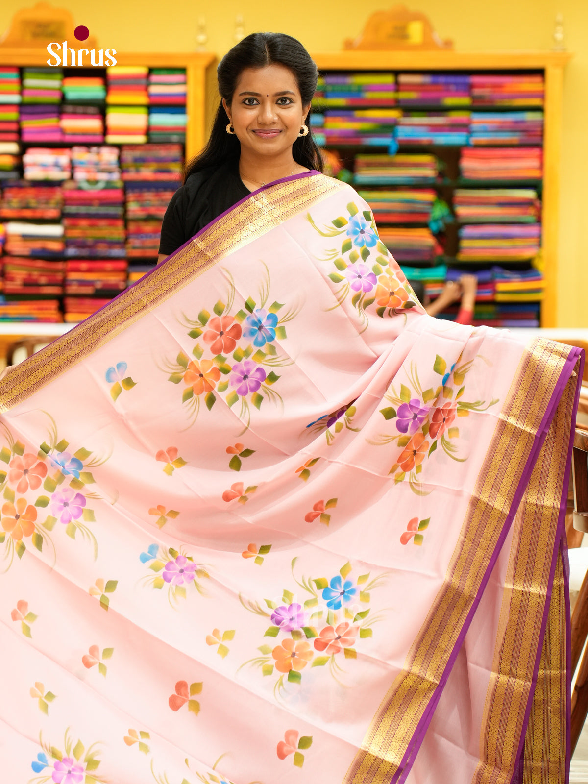 Mysore Silk Printed Saree - EH24165