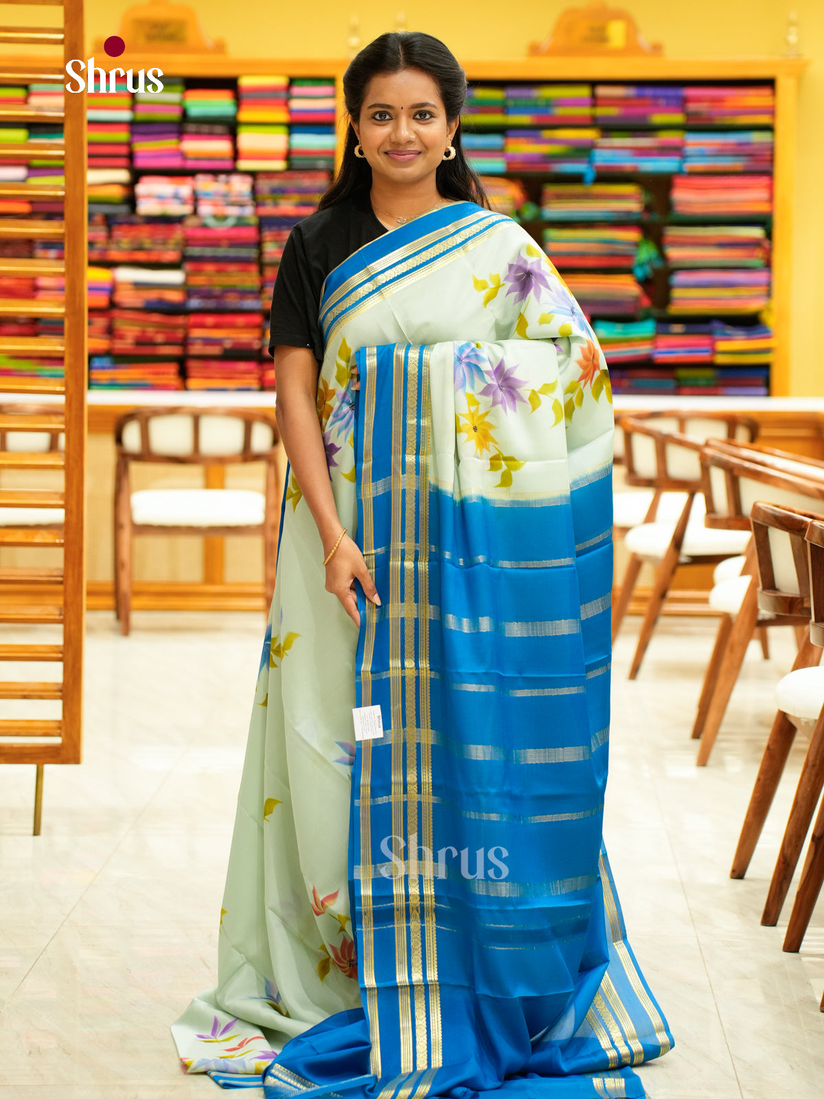 Mysore Silk Printed Saree - EH24174