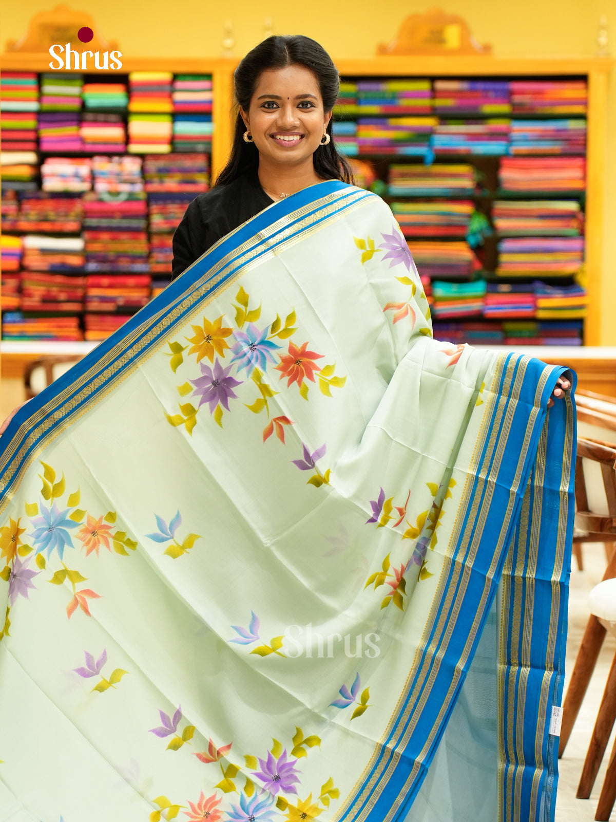 Mysore Silk Printed Saree - EH24174