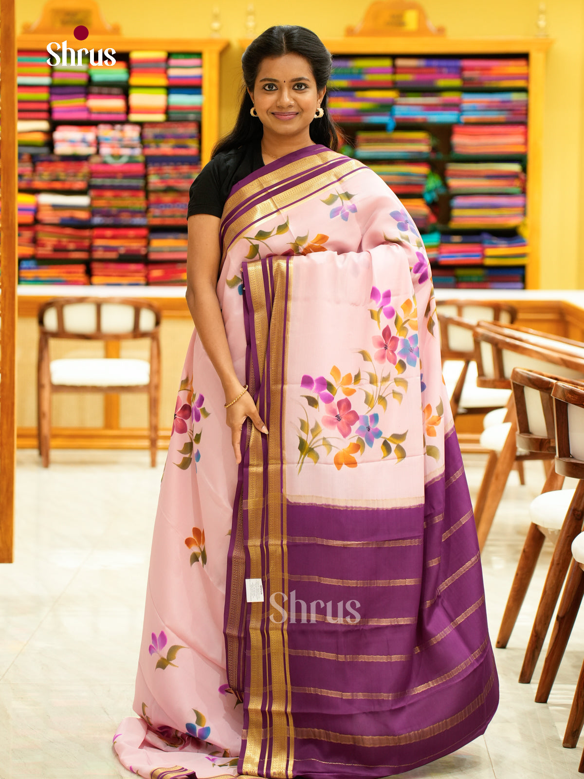 Mysore Silk Printed Saree - EH24175